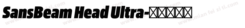 SansBeam Head Ultra字体转换